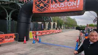 2024 Run Houston Minute Maid Park Finish Line [upl. by Ahseki]