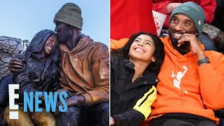 Kobe Bryant amp Daughter Gianna Honored With Moving FatherDaughter Statue  E News [upl. by Gabrielli]