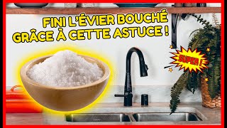 Comment déboucher un évier de cuisine juste avec du sel [upl. by Groves576]