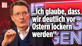 Karl Lauterbach über Lockerungen RKIChef Wieler amp Impfpflicht  Highlights  Die richtigen Fragen [upl. by Acenes]