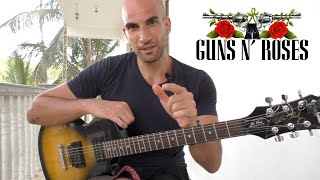 GUNS N ROSES  NOVEMBER RAIN  SOLO LESSON [upl. by Noraf]