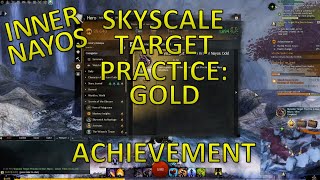 GW2  Skyscale Target Practice Gold Inner Nayos Achievement [upl. by Dagall242]