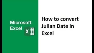 How to convert julian date to normal date in Excel julian date to calendar date gregorian regular [upl. by Woolson]