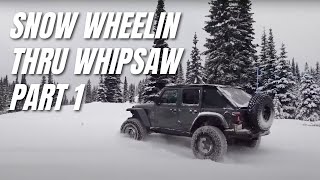 OffRoad Snow Wheeling Whipsaw Trail  Part 1 [upl. by Libbi]