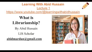 What is Librarianship [upl. by Lledner55]