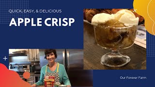 How to make APPLE CRISP Cobbler  Easy 3 Ingredients Dessert  RECIPE [upl. by Eadnus965]