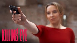 Villanelle Pulls The Trigger at Eve  Killing Eve [upl. by Hirai]