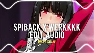 SPINBACK X WERKKK EDIT AUDIO [upl. by Anemolihp]