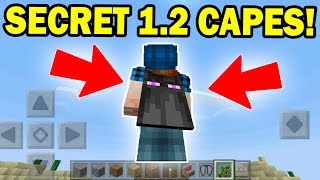 How to MAKE Secret CUSTOM CAPES in Minecraft Pocket Edition 12 Update [upl. by Aridni983]