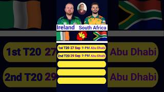 🇿🇦South Africa vs 🇨🇮Ireland schedule 🍁 shorts southafricavsireland t20series2024 odiseries [upl. by Robbert]