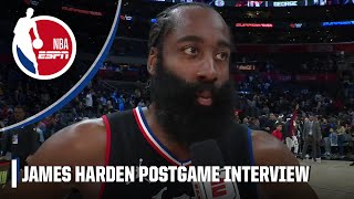 James Harden says Clippers are ‘becoming who we are’ after win vs Nuggets  NBA on ESPN [upl. by Slyke390]