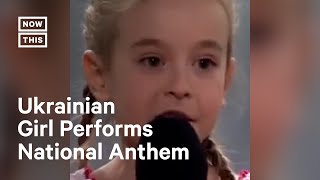 Ukrainian Girl Performs Her National Anthem in Poland [upl. by Ennaehr593]