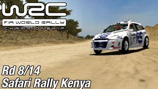 World Rally Championship PS2  Safari Rally Kenya Pro Chship Rd 814 [upl. by Ainezey]