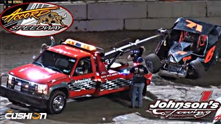 Towing At Accord Speedway On 83024 Jablonka Memorial Night Wrecks [upl. by Dirfliw280]