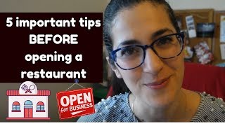 RESTAURANT STARTUP MISTAKES to avoid How to open a Restaurant [upl. by Lyndsay497]