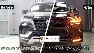 Fortuner To Legender Conversion  Legender Kit Installation  Type 3 Fortuner to Legender [upl. by Cutcliffe]