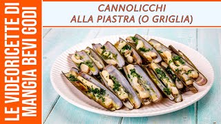 CANNOLICCHI alla griglia o alla piastra  COME CUCINARE I CANNOLICCHI [upl. by Eralc]