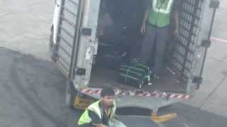 jet airways baggage handling at Mumbai Airport [upl. by Christi]