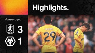 Beaten at Villa Park  Aston Villa 31 Wolves  Highlights [upl. by Ennasirk]