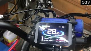 EBike  48v to 52v battery upgrade speed difference [upl. by Lledniuq]