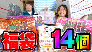 【福袋2024】話題の福袋を全14袋を開封しまくったら、今年も神でしたww [upl. by Orodisi]