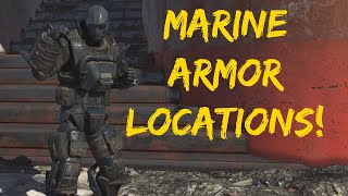 MARINE ARMOR LOCATIONS Fallout 76 [upl. by Leanne862]