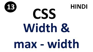 CSS width and maxwidth property  Part13  CSS Tutorial For Beginners  Tutorial007 [upl. by Nadine]