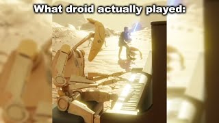 Pianos are Never Animated Correctly Star Wars Battle Droid [upl. by Mason456]