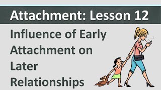 Attachment L12  Influence of Early Attachment on Later Relationships [upl. by Mireielle]