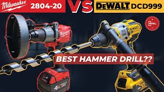 ADU KEKUATAN  MILWAUKEE FUEL 280420 VS DEWALT DCD 999  CORDLESS HAMMER DRILL 13mm [upl. by Fredrika]