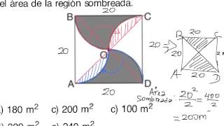 ¿Puedes calcular el area de regiones sombreadas usando artificios matematicos [upl. by Dominga]