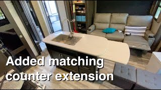 Custom Countertop Extension from Grand Design for our RV [upl. by Floro700]