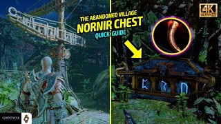 Abandoned Village Nornir Chest Location and Solution ALL Horns of Blood Mead God of War Ragnarok [upl. by Aitetel]