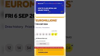 euromillionresultlotterydrawwinnerjackpotviralshortsukplay6september2024lucky [upl. by Nerag]