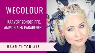 HAARVERF ZONDER PPD AMMONIA EN PARABENEN  WECOLOUR REVIEW  Dazzling Beauty [upl. by Vogele]