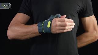 Push Sports Thumb Brace designed for athletes  fitting instructions [upl. by Benia944]