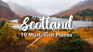 SCOTLAND TRAVEL 2023  10 Beautiful Places To Visit In Scotland  Itinerary Suggestions [upl. by Brnaby]