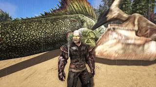 ARK  How To Tame A SPINO With Tranq Arrows Part 2 [upl. by Sonitnatsok]