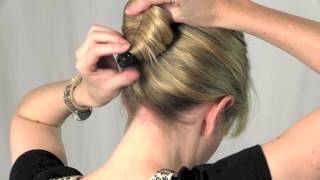 Create a French Roll with the Scunci French Twist Clip [upl. by Newby679]