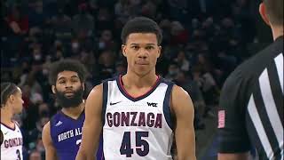 Gonzaga vs North Alabama 12282021 [upl. by Hephzipah]