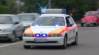 Verkehrsunfall mit eingeklemmter Person Schauübung DRK amp Feuerwehr Schriesheim [upl. by Miksen]