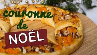 RECETTE  Couronne de Noël au potimarron [upl. by Asiek813]