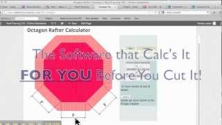 Octagon Rafter Construction Calculator [upl. by Josephson]