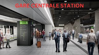 Tour of Gare Centrale REM Station [upl. by Hanley343]