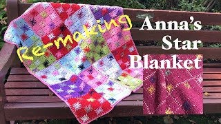 Ophelia Talks about CROCHETING ANNAS STAR BLANKET [upl. by Jamesy953]