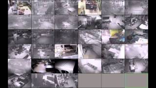 Witson CMS CCTV live 6 remote sites 33 cameras total  Night Mode [upl. by Atteniuq]