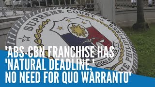 ABSCBN franchise has natural deadline no need for quo warranto — Gatchalian [upl. by Weidner]