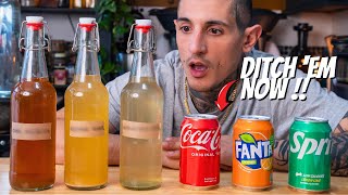 How to make HEALTHY SODA At Home  Three Alternatives [upl. by Fortunna]