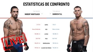 UFC ROBERT WHITTAKER VS DARREN TILL REAÇÃO AO VIVO [upl. by Ziwot]