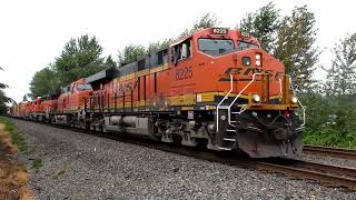 BNSF Seattle Sub Trains Pt 9 Puyallup Meeker and Sumner [upl. by Erodasi]